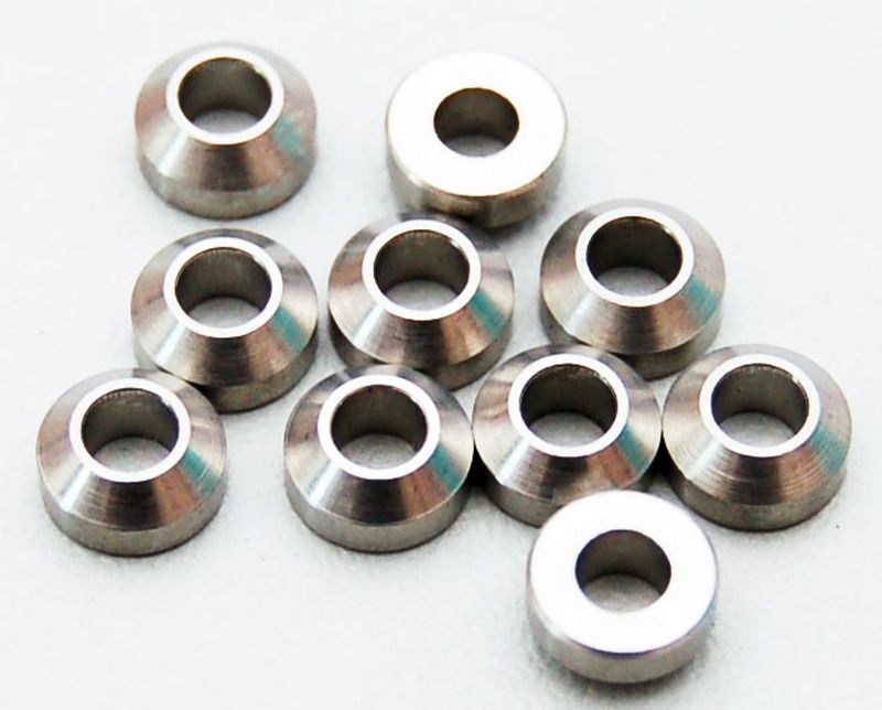 RC4WD Heavy Duty Steel Silver 3mm Con Washers (10) Z-S0385