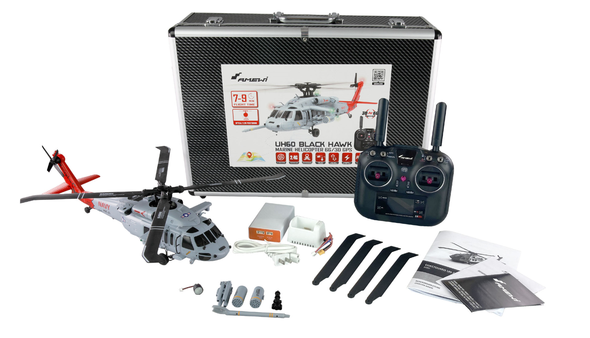 Amewi UH60 Black Hawk Marine CP Helikopter 6G/3D GPS RTF 25348 - Abbildung 7