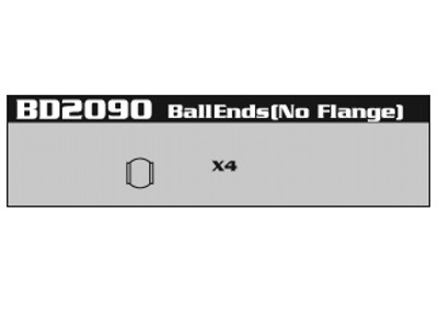 Nanda BD2090 Ball Ends W/0 Flange BD2090