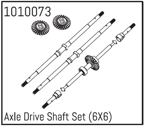 Hobby Plus Axle Drive Shaft Set (6X6) 240096