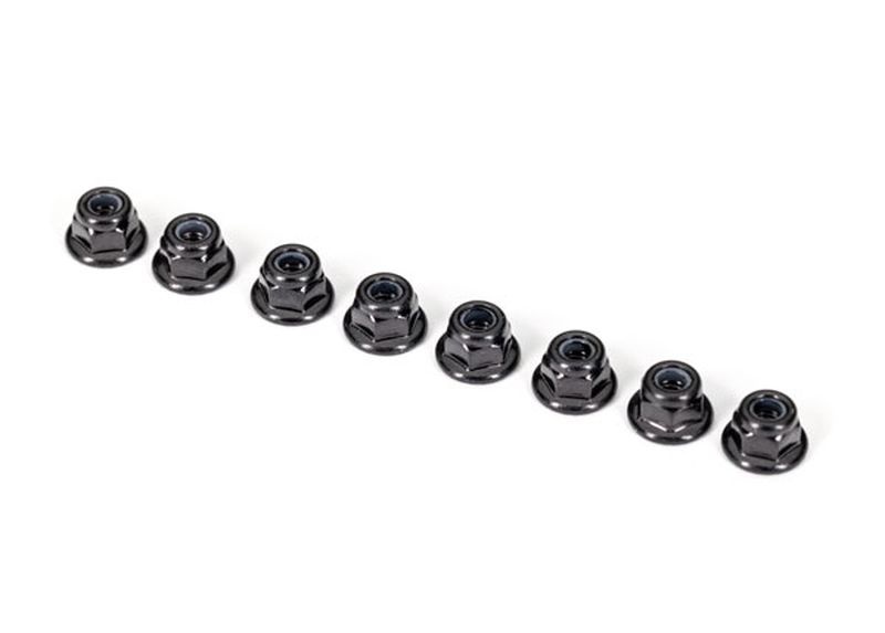 Traxxas Muttern 3mm Nylon-Lock mit Flansch schwarz (8) 2744X