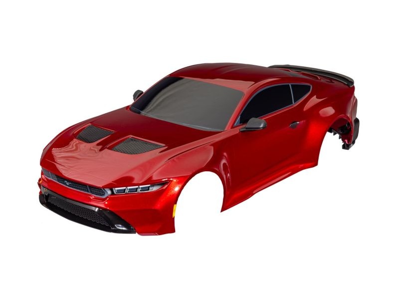 Traxxas Karosserie Ford Mustang komplett mit Anbauteilen rot 4-Tec Drift 10511-RED - Abbildung 1