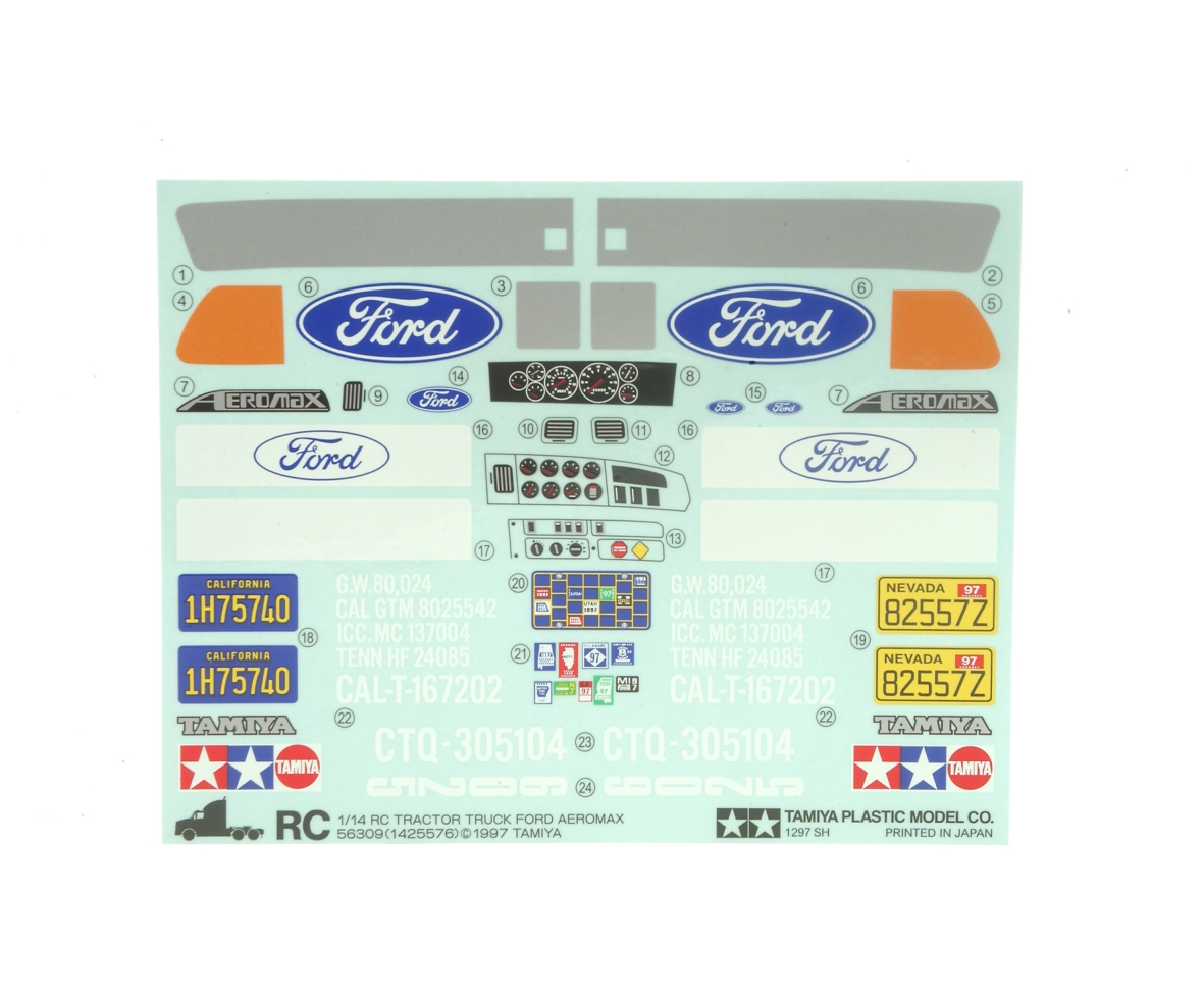 Tamiya 95289 Aufkleber Ford Aeromax 56309 309495289