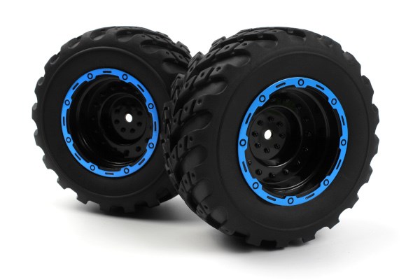BLACKZON Smyter MT Reifen & Felgen montiert 2St. (Schwarz/Blau) 540182