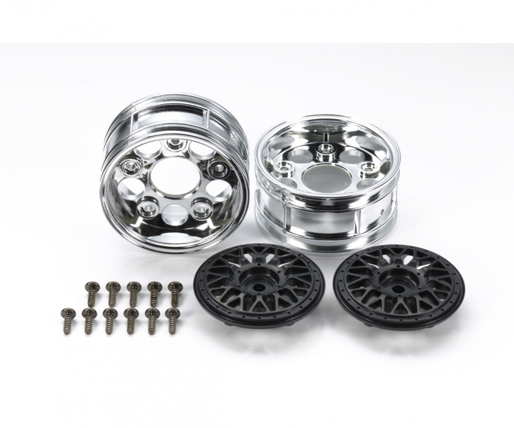 Tamiya 54794 Y-Speichenfelgen chr./sw 26mm (2) 2tlg. 300054794