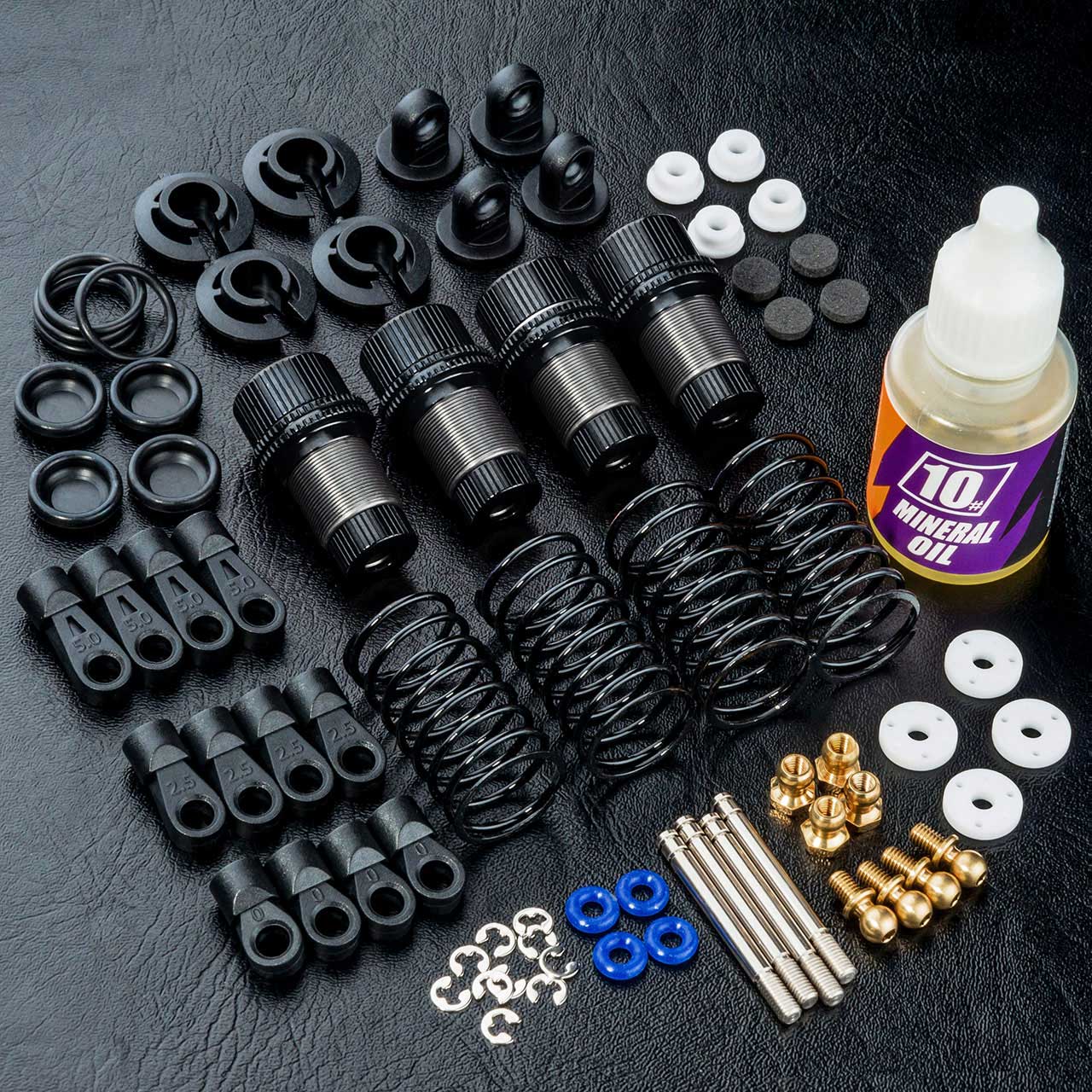 820121BK TR60 Alum. damper set (black) (4)