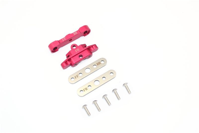 GPM Alu Querlenkerhalter unten vorne rot Traxxas MAXX