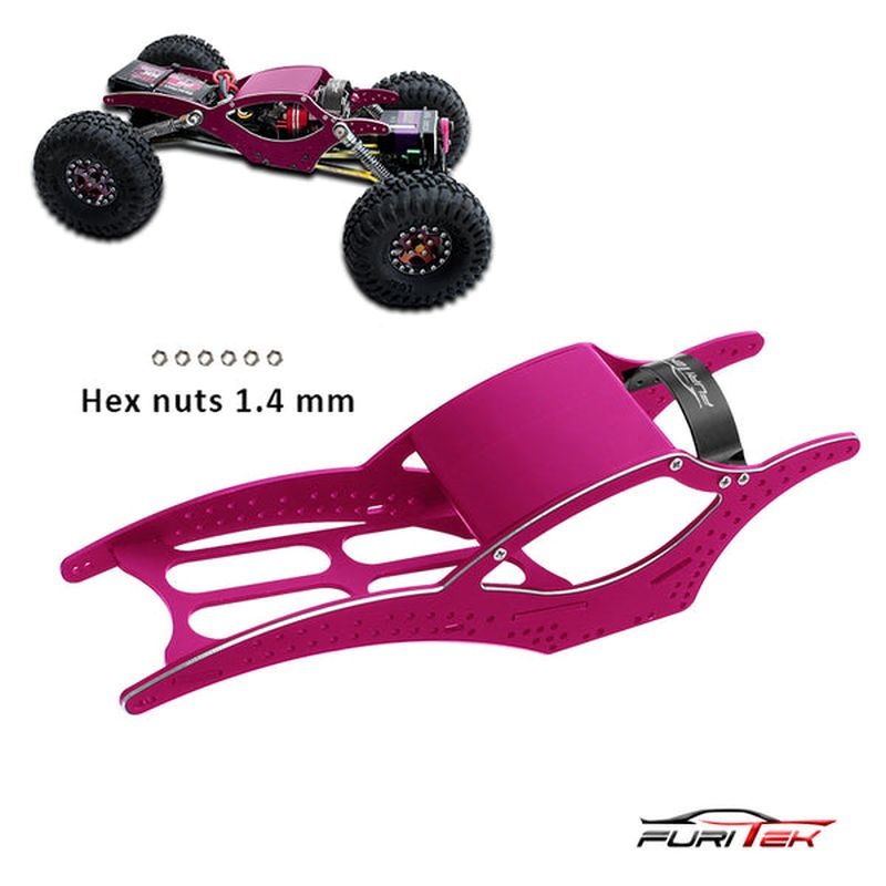 FURITEK SCYTHE V2 ALU FRAME KIT FOR SCX24 CRAWLERS - Purple Kits - Rock Crawler FUR-2149