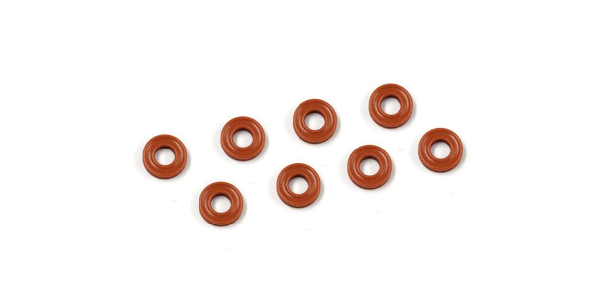 Kyosho O-Ring P3 Orange (8) Gerillter ORG03XRB