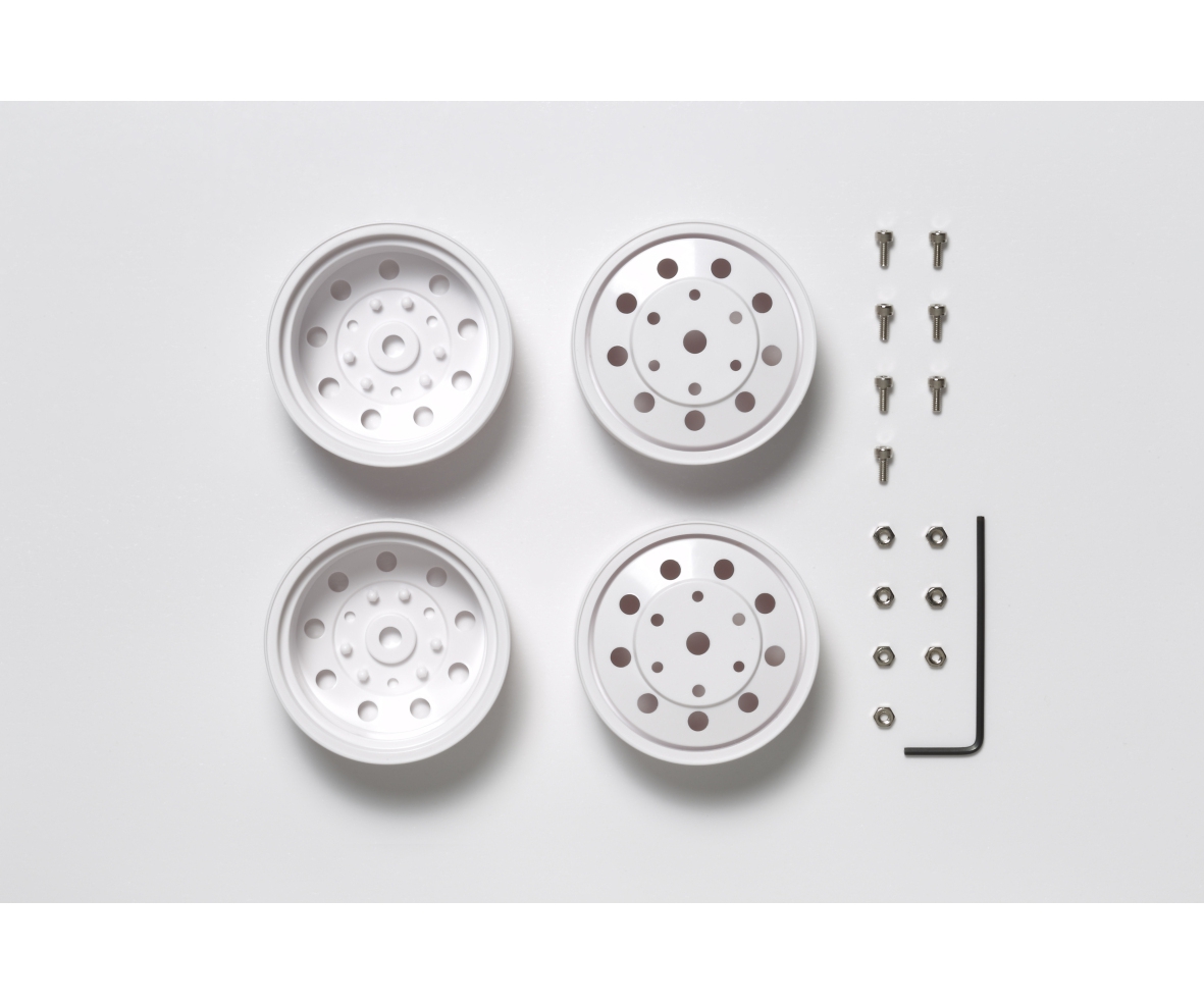 Tamiya 56542 1:14 Truckfelgen 22mm (2) hi./weiss 12mm 300056542