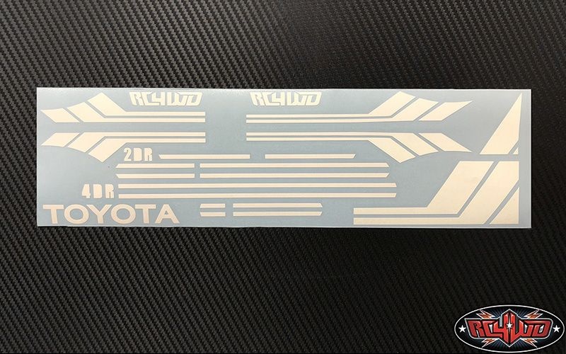 RC4WD Clean Stripes for Mojave II 2/4 Door Decal Sheet White Z-B0168