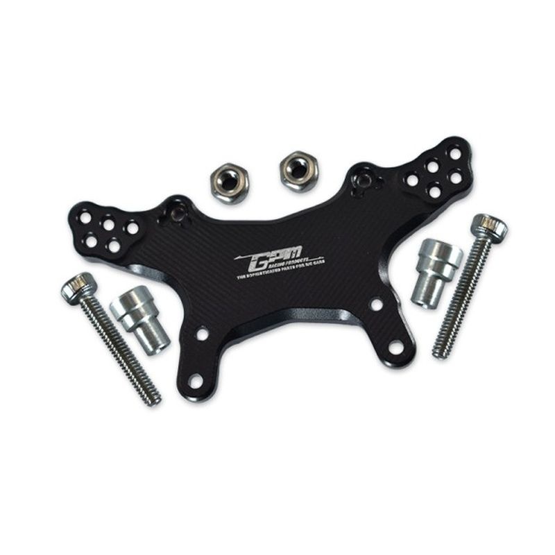 GPM Alu Dämpferbrücke vo schwarz Losi Mini-T 2.0 LM028BK