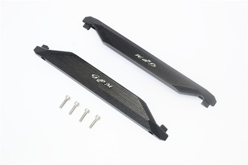 GPM Alu Chassis-Seitenschutzt schwarz Traxxas MAXX