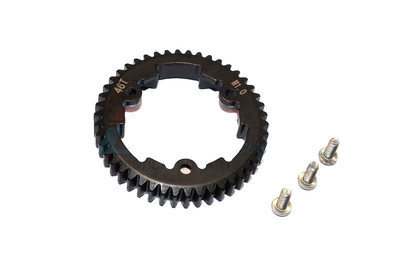 GPM Stahl Hauptzahnrad 46T (Modul 1.0) Traxxas XO-01, MAXX