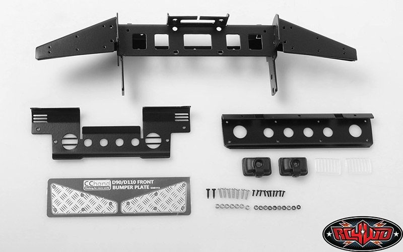 RC4WD Metal Front Bumper w/Lights for Gelande II D90/110 VVV-C0284