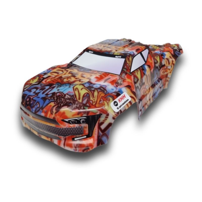 KMM Karo unbreakable +Dekor Grafitti-Designprint für ARRMA Kraton 6S KMM001001GR