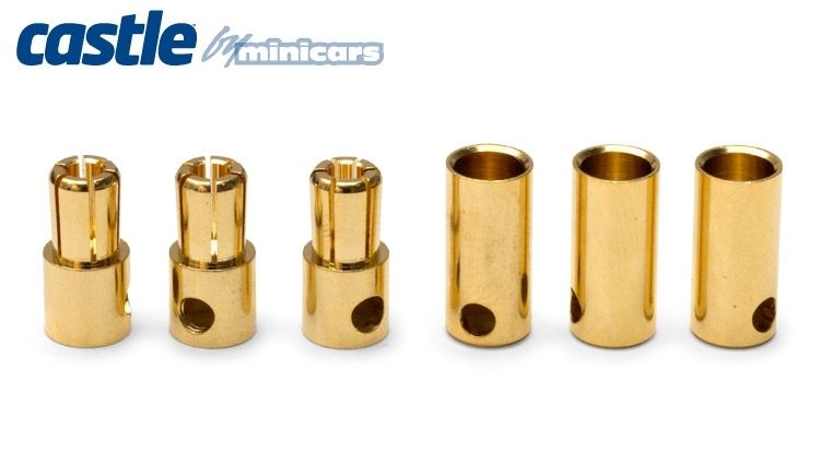 Castle 5.5mm Bullet Connectors 3 Paar 150A BULLET-5.5MM