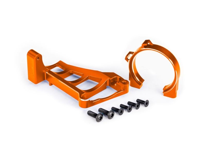 Traxxas Motorhalter Alu orange für TRX3461 Maxx, Hoss, Stampede 4x4 V2 10261-ORNG
