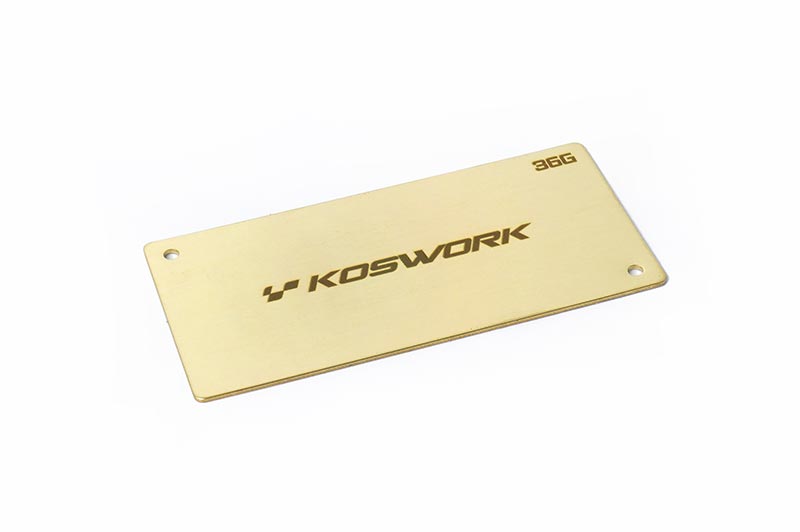 Koswork Batteriegewicht Shorty 94x46x1.0mm - 36g KOS04222