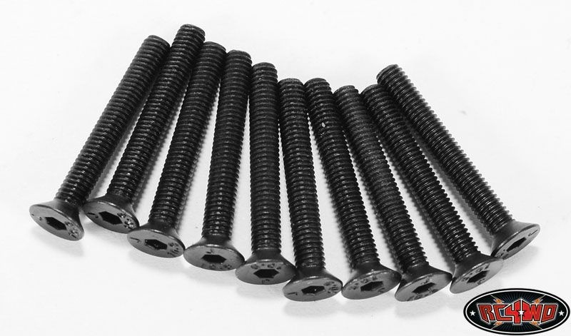 RC4WD Steel Flat Head Cap Screws M3 x 22mm (10) Z-S0747