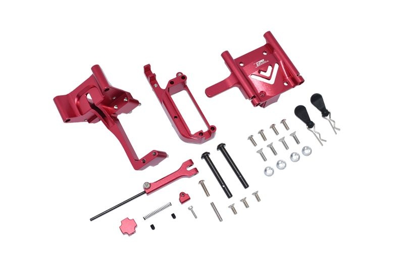 GPM Alu Handbremse und Diffabdeckung mitte rot ARRMA Infraction 6s MAI038ABR