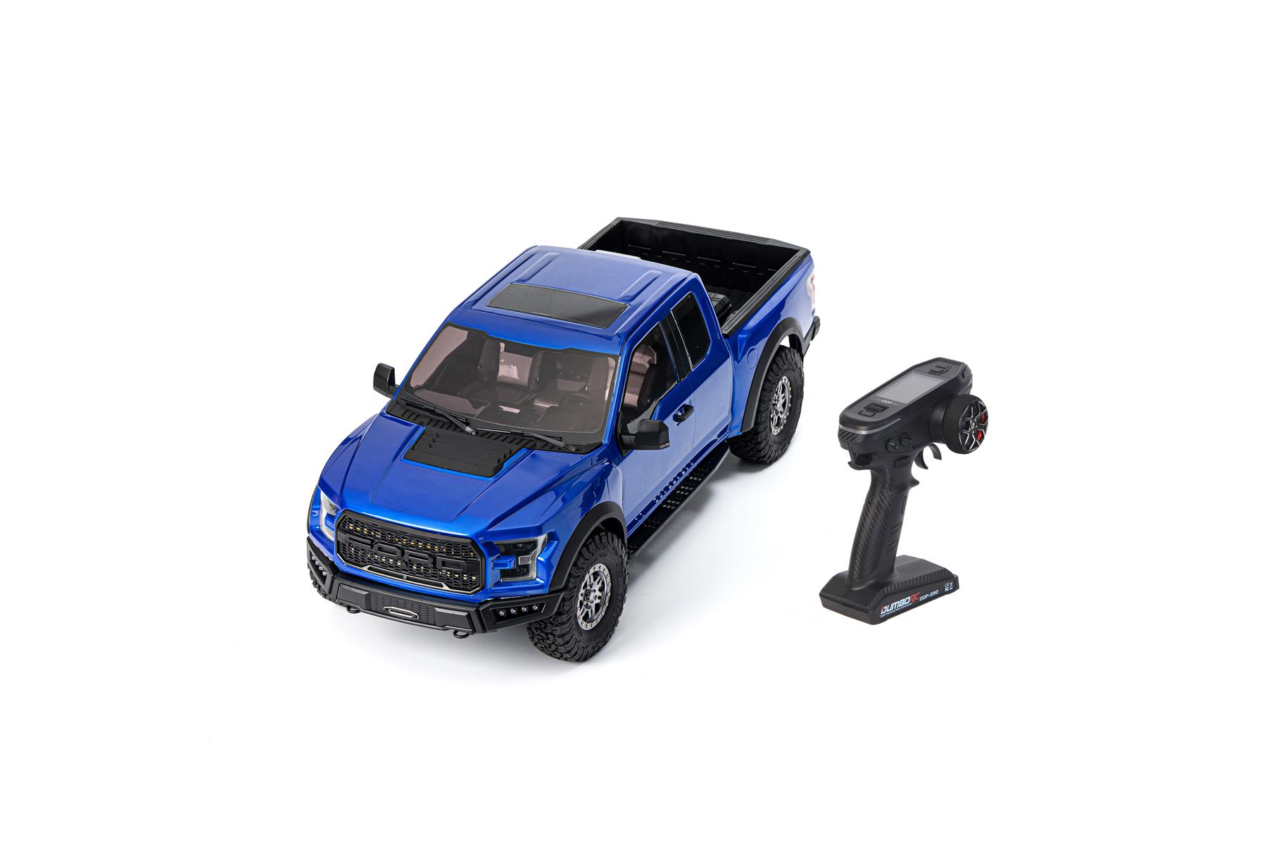 King Motor Ford 1/8 F-150 Raptor Crawler RTR mit DDF-350 Sender (Blau) TRF150U