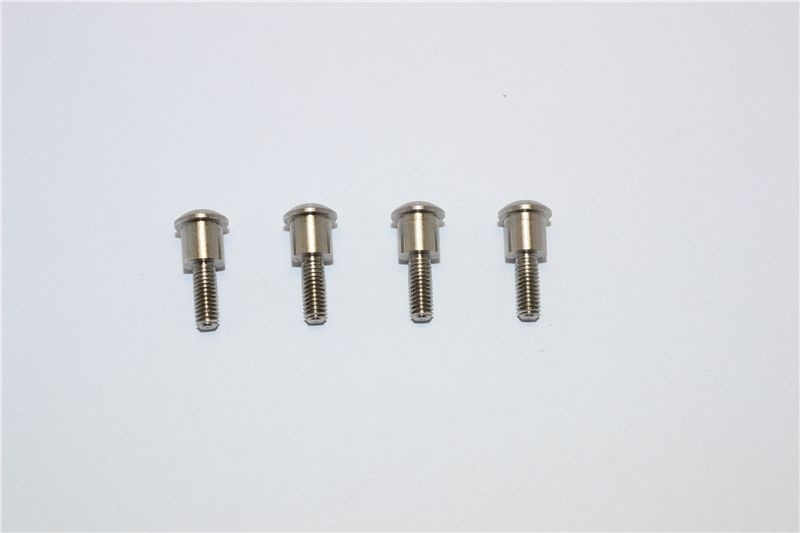 GPM Edelstahl Kingpins für C-Hub (4 Stk.) Traxxas Traxxas4 & 6