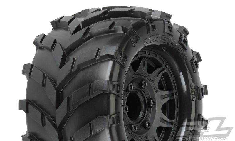 Pro-Line Masher 2.8 ATRT auf Raid Felge schwarz Wechsel-Ad. (Traxxas Style) 4x4 v/h, El vo, Nitro hi 1192-10
