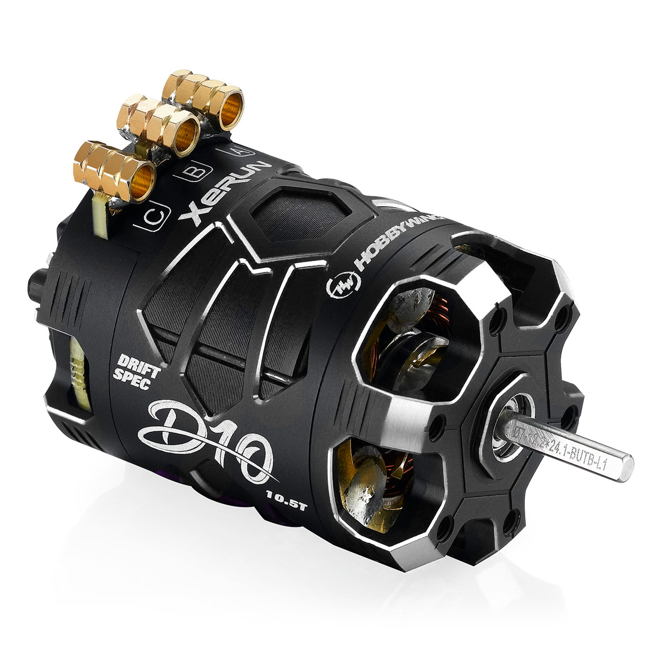 Hobbywing Xerun D10 Brushless Drift Motor 10.5T Schwarz 30401134