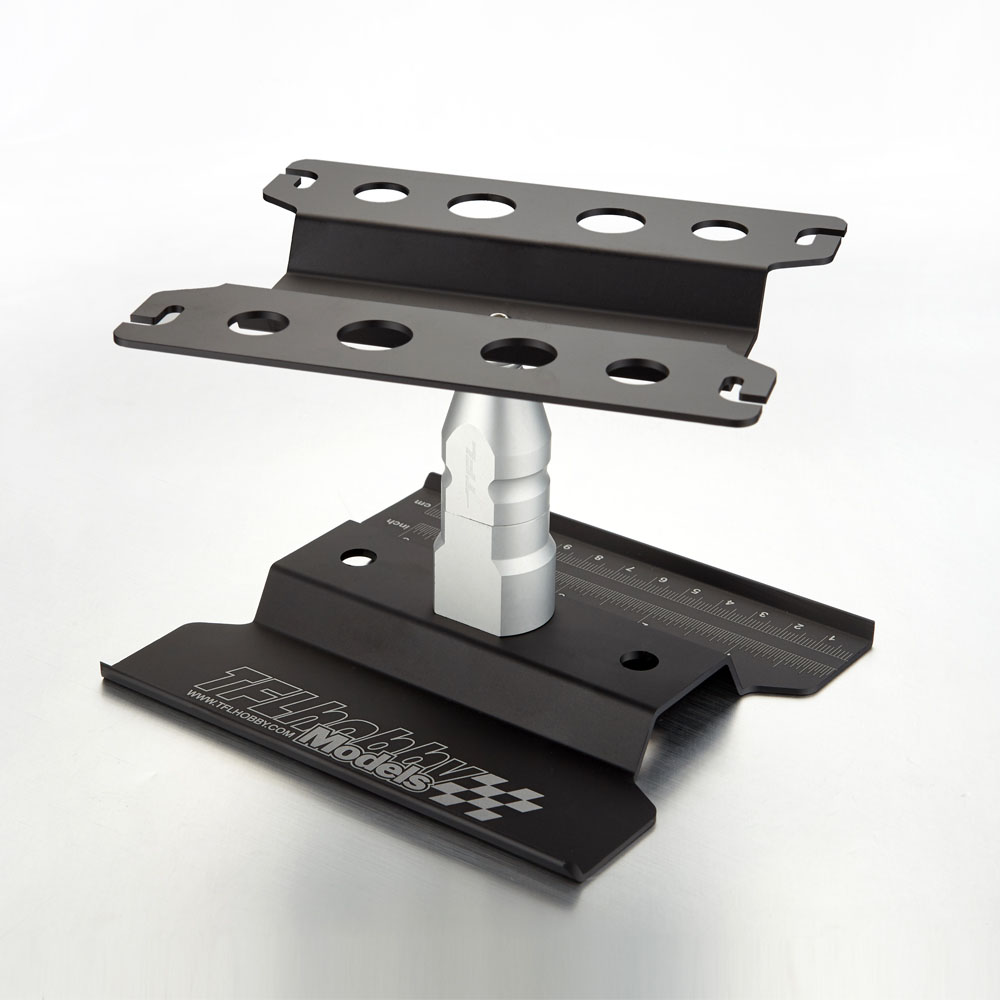 TC1505-02BK Auto Montagestand hoch 1/10 drehbar schwarz eloxiert