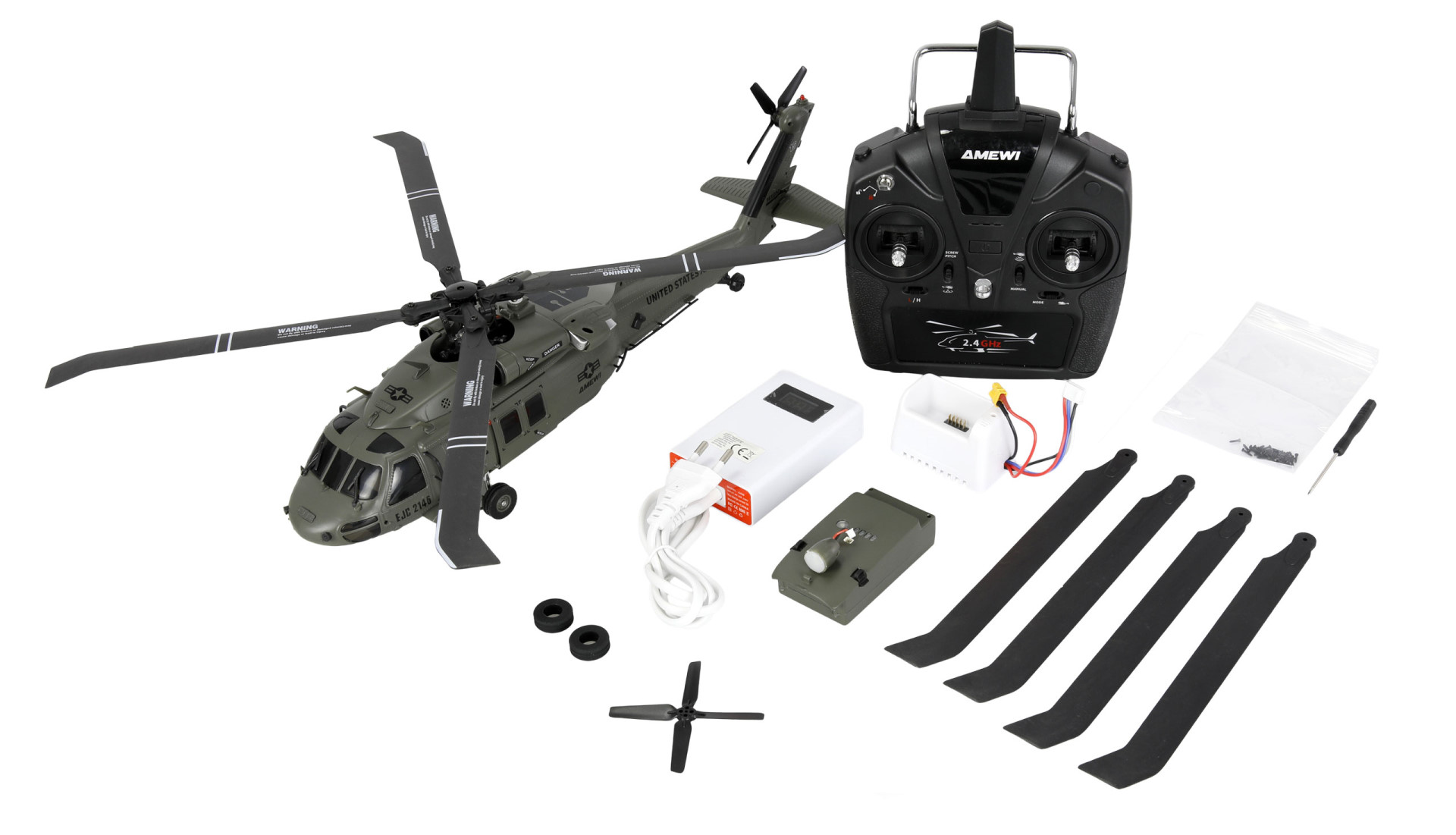 Amewi UH60 Black Hawk Marine CP Helikopter 6G/3D RTF 25367 - Abbildung 10
