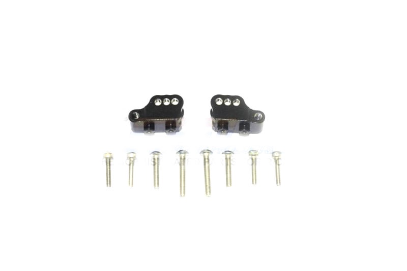 GPM Querlenker-Halter Aluminium v/h schwarz für Element RC 1/10 Enduro Sendero Trail ES008F/RBK