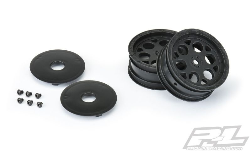 Pro-Line Showtime 2.2 Felge schwarz 12mm Sechskant für Dirt Oval 2WD Buggy Vorderfelge 2782-03