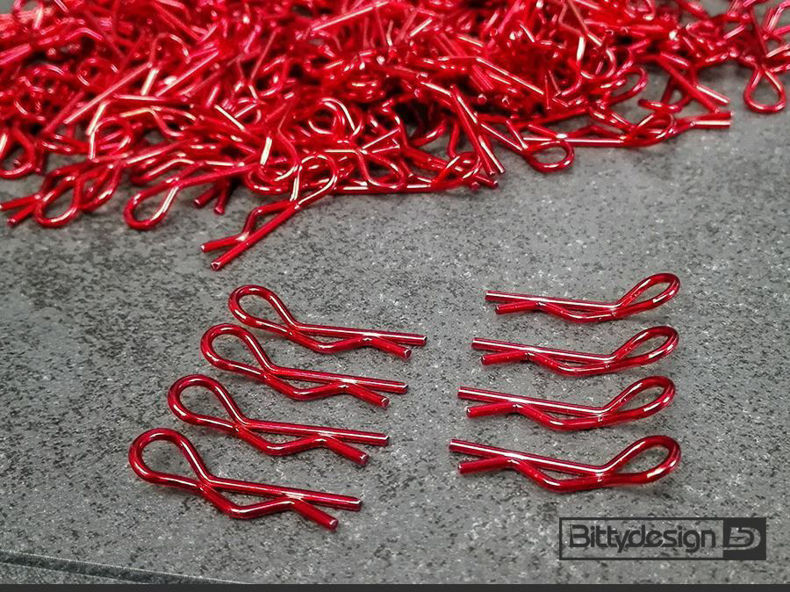 Bittydesign Body Clips Kit Big Scale (8) - Red BDBC-88R