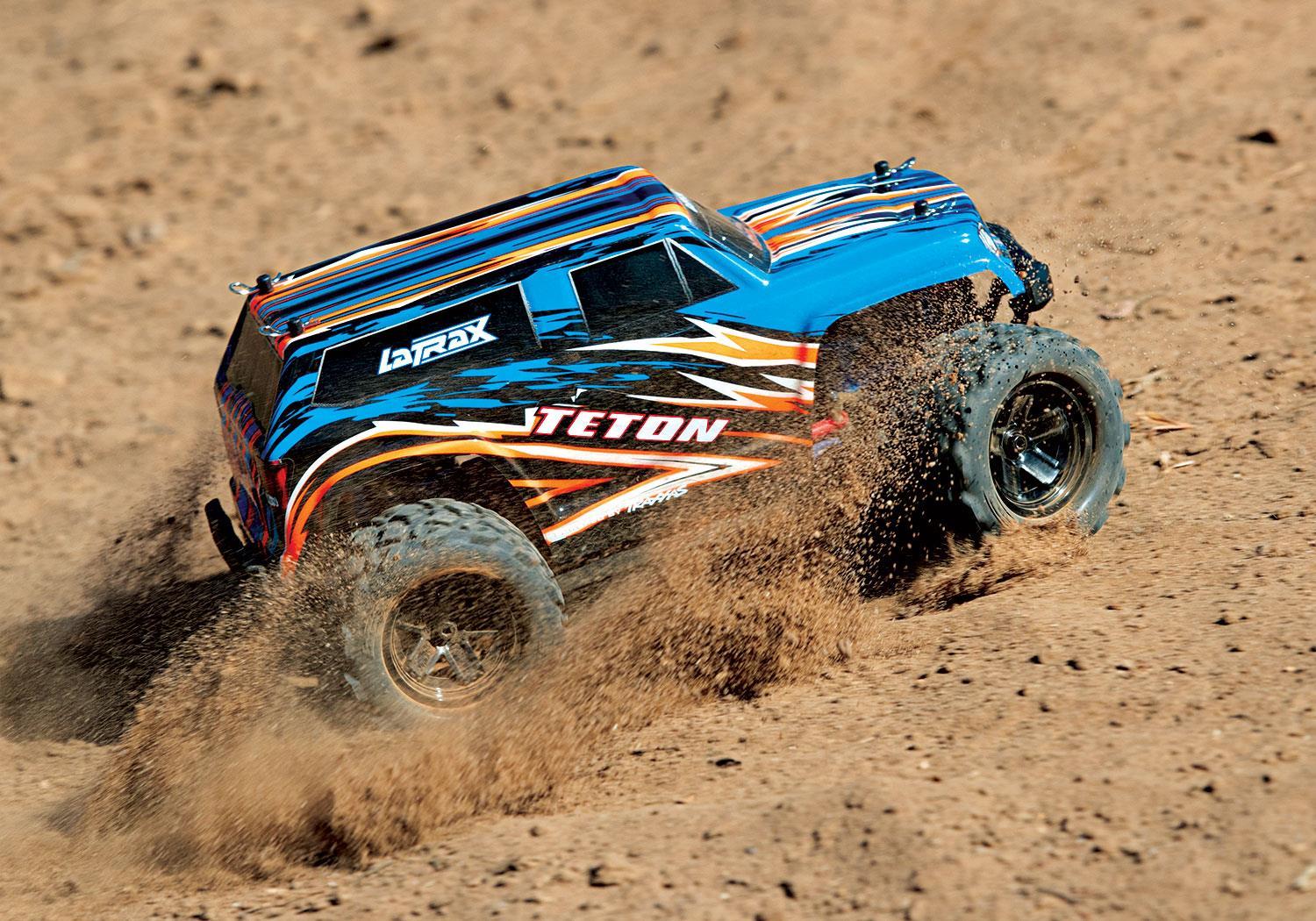 LaTrax TETON 4x4 Blau X RTR +Akku/12V-Lader Monster Truck 76054-1