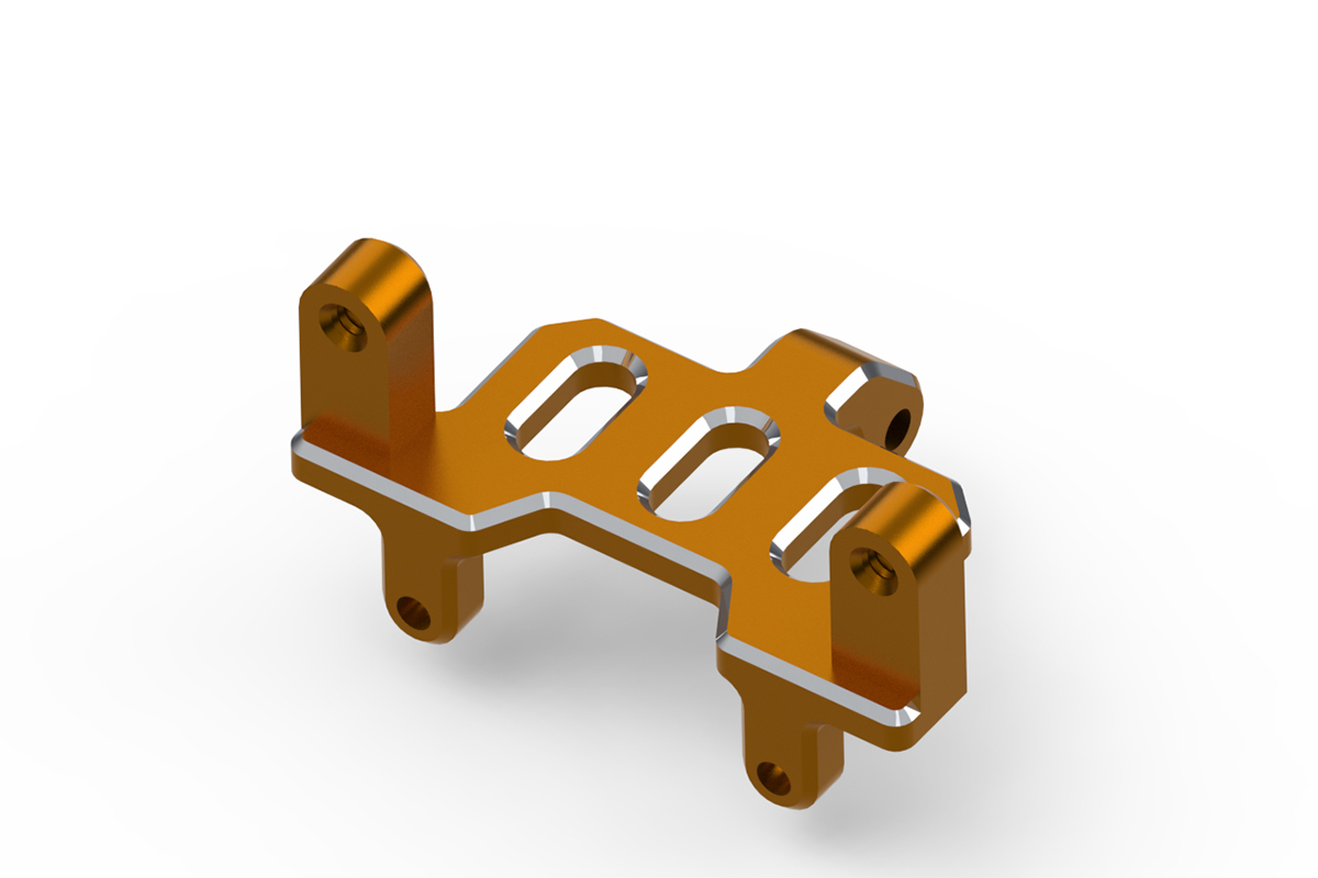 HPI Aluminum Lenkservohalterung (Orange) 161156