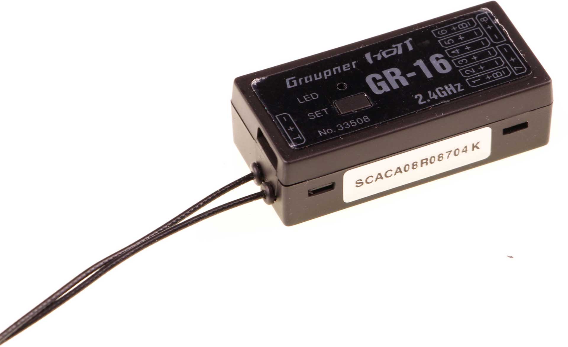 GRAUPNER GR-16 2,4GHZ HOTT 8K EMPFÄNGER 33508