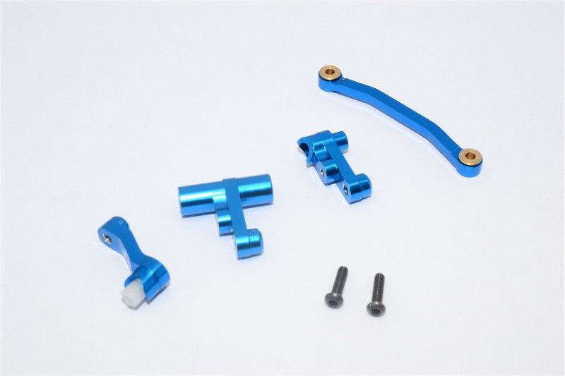 GPM Alu Lenk-Set blau Traxxas 1/18 Latrax Rally