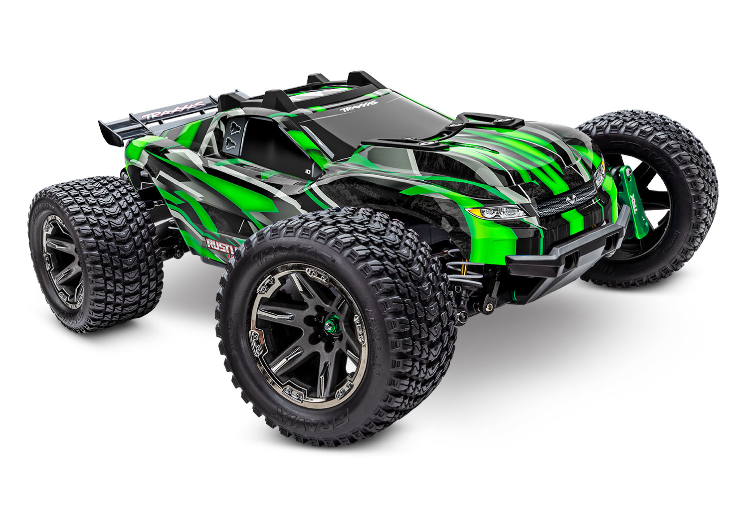 Traxxas Rustler 4X4 Ultimate grün 1/10 Brushless Stadium Truck RTR 67097-4 - Abbildung 1