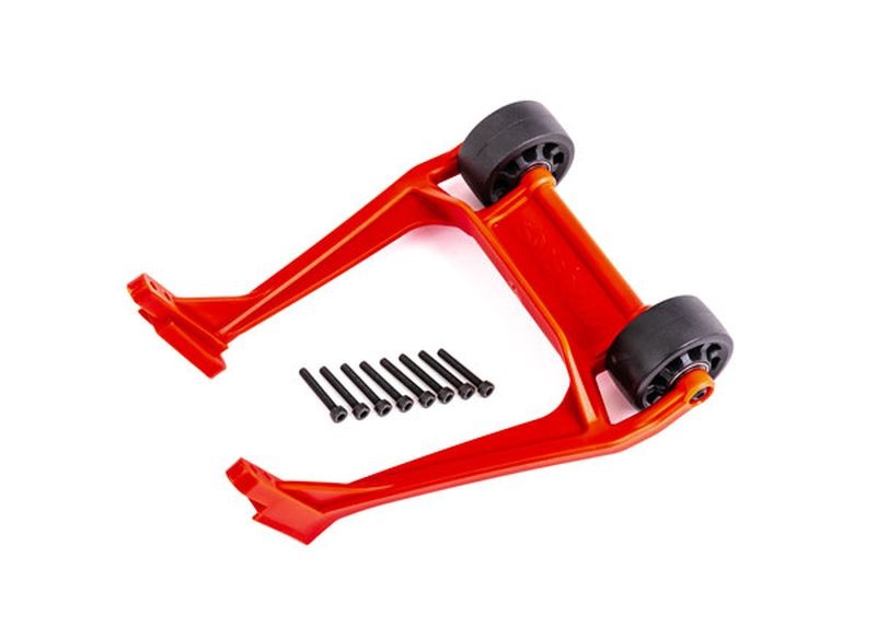 Traxxas Wheelie-Bar rot (montiert) 9576R