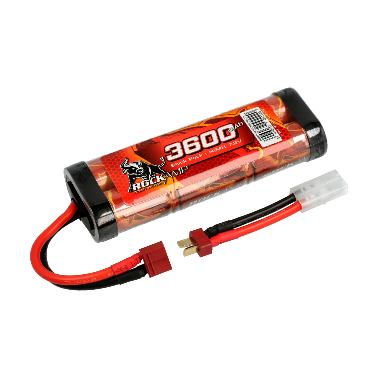 Robitronic NiMH Akku 3600mAh 7,2V Stick Pack T-Stecker & Tamiya RA30002