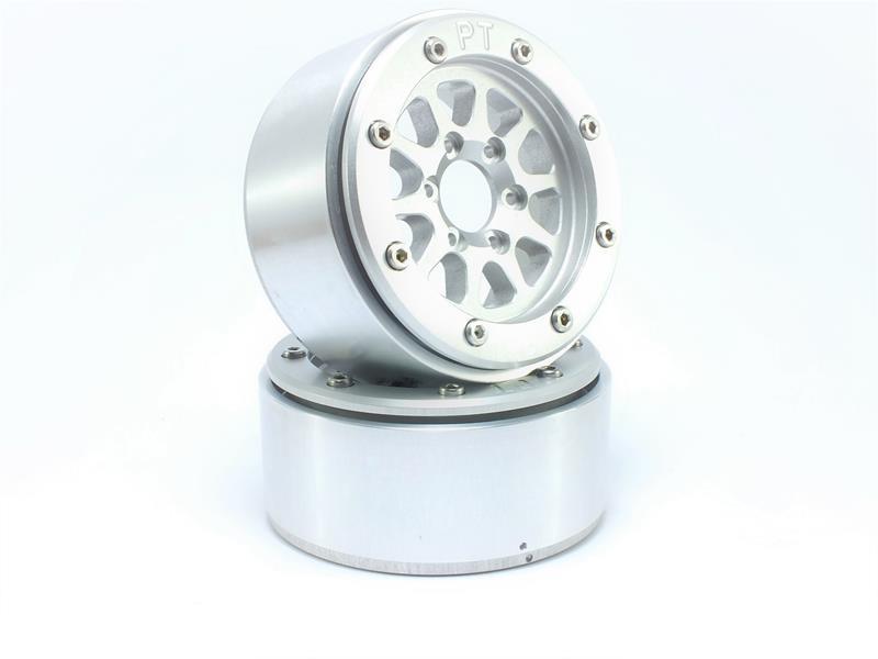 Metsafil Beadlock Wheels GEAR silber/silber 1.9 (2 St.) ohne Radnabe MT5030SS