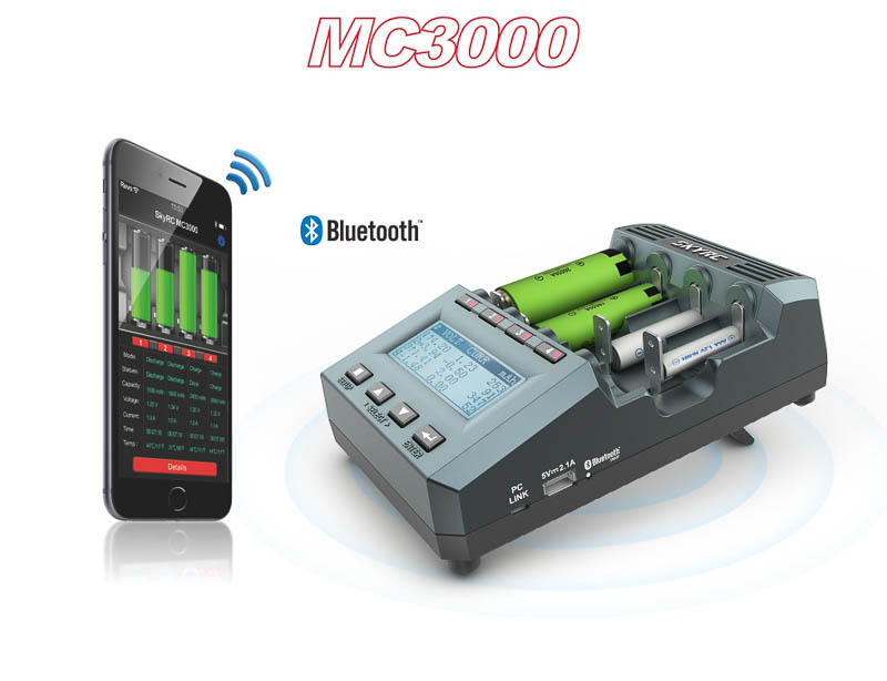 SkyRC MC3000 Ladegerät Analyzer für 4xAA/AAA DC 4A SK-100083