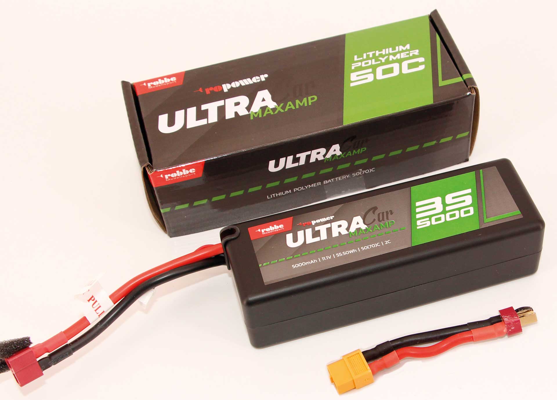 Robbe RO-POWER ULTRA MAXAMP CAR 5000MAH 11,1 VOLT 3S 35(70)C LIPO AKKU T-(XT-60) Stecker 7384