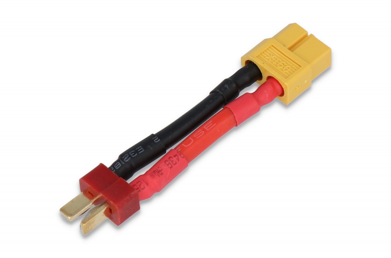 Absima Adapter mit Kabel T-Plug (M) - XT60 (W) 50mm 3040080