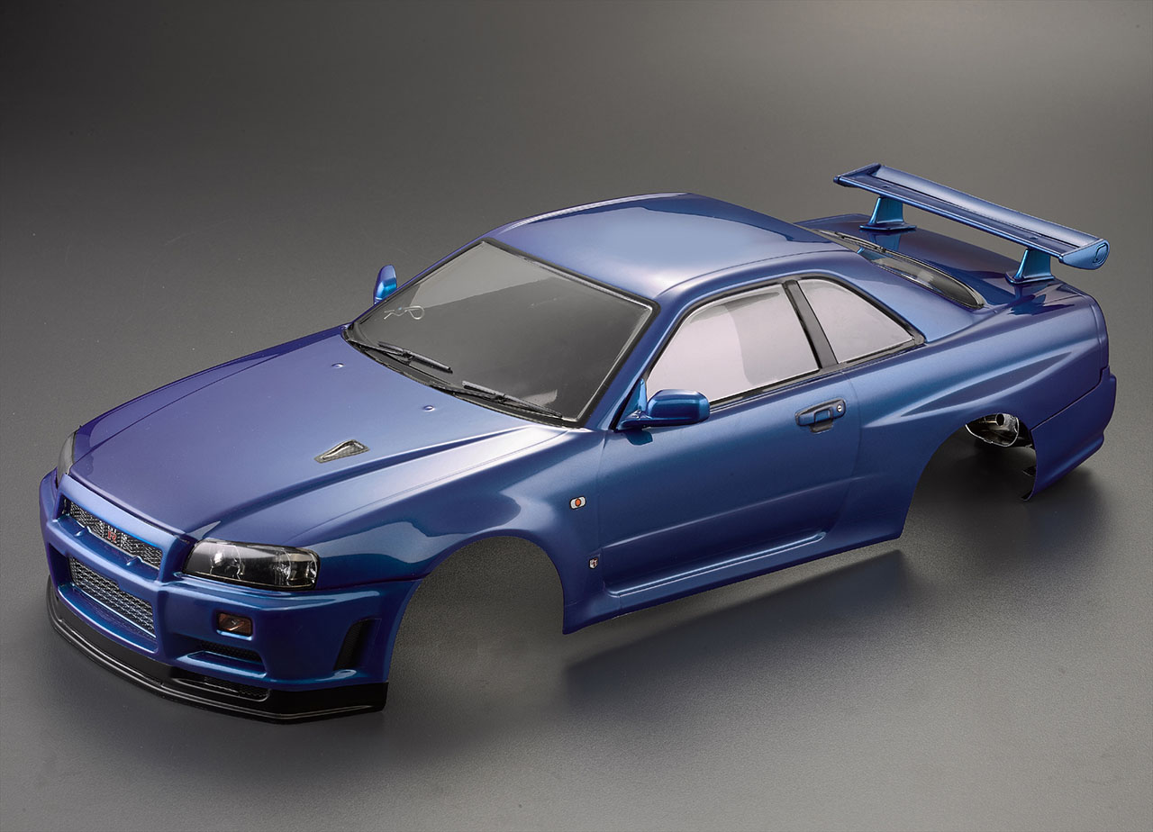Killerbody Nissan Skyline R34 Karosserie Metallic Blau 195mm RTU KB48716