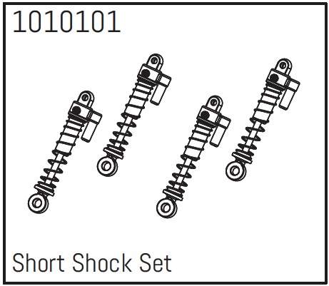 Hobby Plus Short Shock Set - PRO Crawler 1:18 (4) 240235