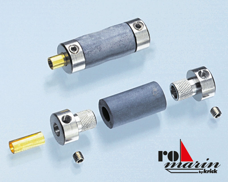 ROMARIN Elastik Schiffs-Kupplung 3,2/4 auf 4 mm RO1445