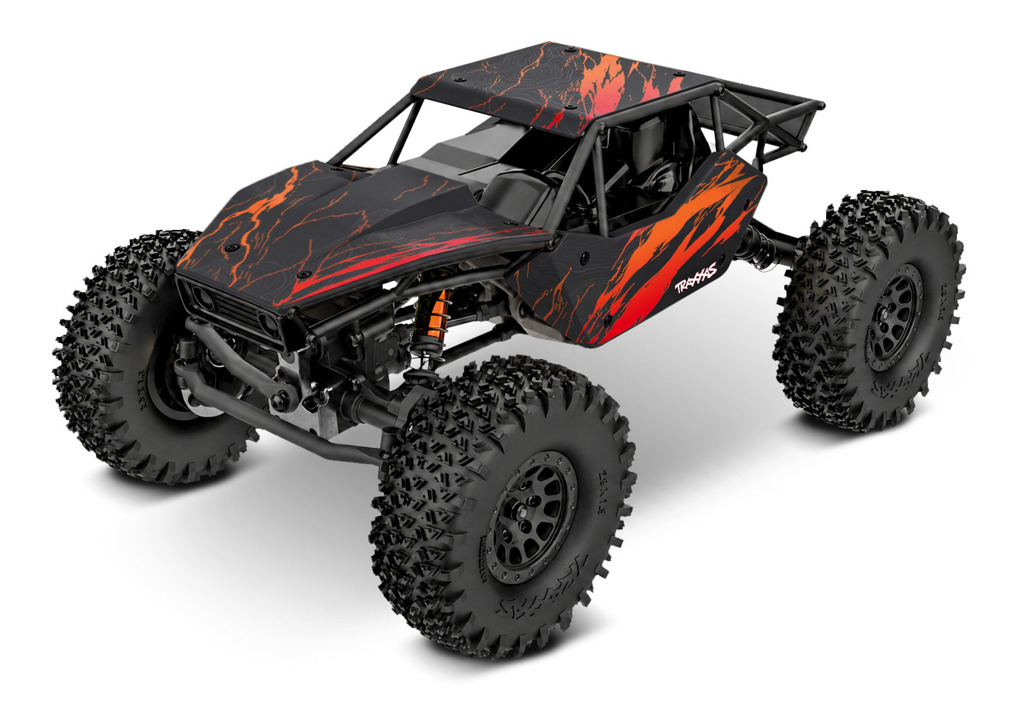 Traxxas TXC-4M Extreme Brushless Crawler 1/18 RTR orange RTR m. Akku&Lader 120074-1-ORNG - Abbildung 1