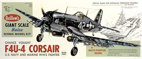 Guillow Corsair 1:16  Scale Balsabausatz 1004